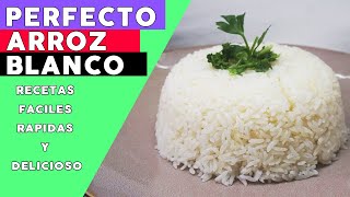 Como cocinar ARROZ BLANCO BÁSICO perfecto el SECRETO recetas faciles rapidas y delicioso [upl. by Ecnerol]