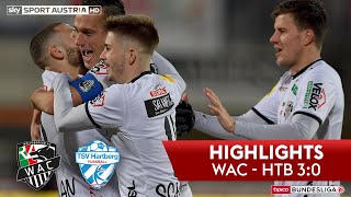 Highlights tipico Bundesliga 19 Runde RZ Pellets WAC  TSV Prolactal Hartberg 30 [upl. by Lehcar]