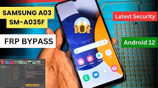 Samsung A03 SM A035F Frp Bypass  Google Account Lock Remove By Unlock Tool [upl. by Epp]