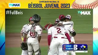 En Vivo  COCLÉ Vs PANAMÁ METRO  Juego 5  Béisbol Juvenil de Panamá 2023  FullBeis [upl. by Erdnoed958]