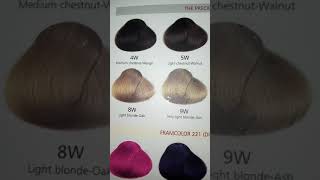 framesi shade card full information about hair colour [upl. by Sixel]