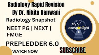 Radiology Snapshot  Rapid Revision 60 📖📚 by Dr Nikita Nanwani youtube neetpgpreperation foryou [upl. by Nussbaum]