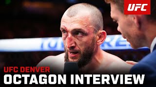 Muslim Salikhov Octagon Interview  UFC Denver [upl. by Etteniotnna]