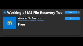 Microsoft official  Windows File Recovery Tool  Windows 10 [upl. by Ahsiral]