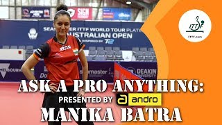 Manika Batra  Ask a Pro Anything presented by andro [upl. by Cone]