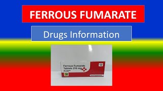 FERROUS FUMARATE  Generic Name  Brand Names How to use Precautions Side Effects [upl. by Asilef]