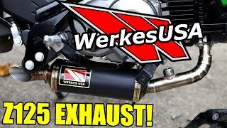 Competition Werkes Z125 Pro Exhaust Install amp Sound [upl. by Maurilla]