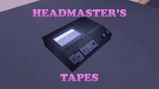 Yandere Simulator  All Headmasters Tapes [upl. by Mines]