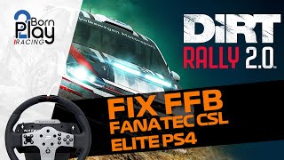 Dirt Rally 2  PC  Fix FFB pour Fanatec CSL Elite PS4 [upl. by Mushro]