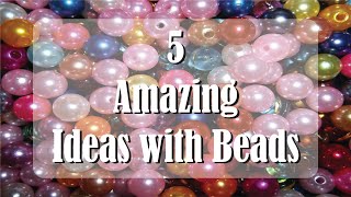 5 Amazing Ideas With Beads or Pearls  CraftStack [upl. by Carrol]