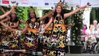 Gong Enggang Dance Swarna Nusantara Indonesia ForstBrandenburg FolklorelawineGermany 2013 [upl. by Esina]