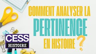 Préparation au CESS HISTOIRE 2024 ANALYSER la PERTINENCE dun document [upl. by Olenka]