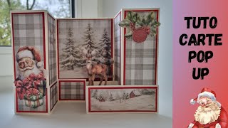 Tuto carte pop up ultra simple Noël 🎅 [upl. by Erot]