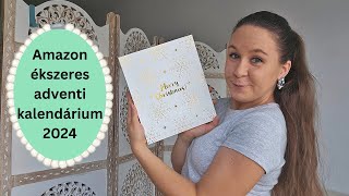 Amazon ékszeres adventi kalendárium 2024 Unboxing [upl. by Nairred454]