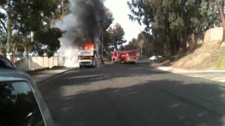 Paradise Hills San Diego CA RV Fire of 04232014 [upl. by Vashti892]