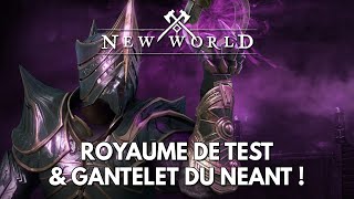 New World Infos FR  Royaume de Test amp Gantelet du Néant [upl. by Posner]