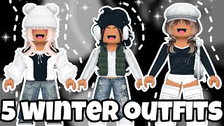 5 WINTER Outfit Codes for BLOXBURG SiimplyDiiana [upl. by Stedman]