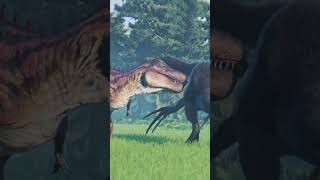 🦖CC TARBOSAURUS vs THERIZINOSAURUS in JWE2 jurasicworldevolution2 jwe2 tyrannosaurus dinosaur [upl. by Vitek]