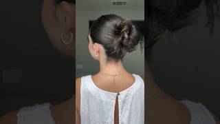 How to the perfect slick back bun 🎀 [upl. by Nirej]