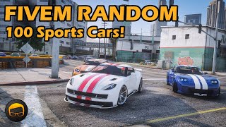 100 Sports Cars In 100 Laps  GTA FiveM Random More №100 [upl. by Goldia]