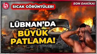 SON DAKİKA Lübnanda korkutan patlama İşte o görüntüler [upl. by Neerbas23]