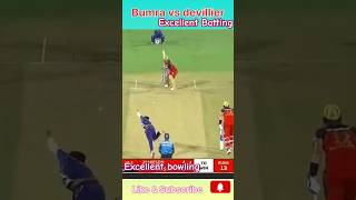 Bumra Vs devillier 🏏 Excellent Batting amp Bowling indiancrickercricketlover shorts [upl. by Vivyan]