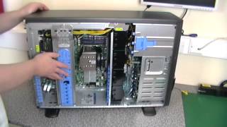 Server Case UK  Review of Supermicro SuperChassis 747 Based E5Xeon VMware Server Build [upl. by Ailehpo]