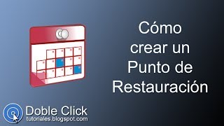 Cómo crear un Punto de Restauración en Windows 7 [upl. by Alik]