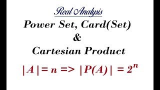 Lec  3 Power Set and Cartesian Product of Sets  IIT JAM  CSIR UGC NET  GATE MA  B Sc [upl. by Anomis]