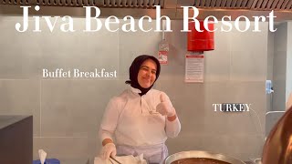 4K 2023 Fethiye Turkey  Jiva Beach Resort Buffet Breakfast [upl. by Allac]