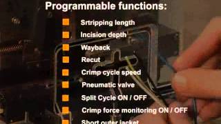 Schleuniger  Strip amp Crimp machine  SC200  StripCrimp 200 [upl. by Artinahs]