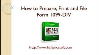 How to Print and File Form 1099 DIV [upl. by Aleyak]