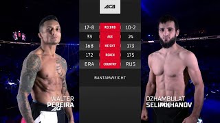 Валтер Перейра vs Джамбулат Селимханов  Walter Pereira vs Dzhambulat Selimkhanov  ACA 147 [upl. by Jeff]