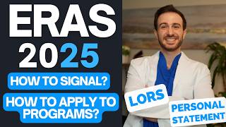 Signaling and Applying to Residency Programs through ERAS 2025  Submitting LORs through ERAS [upl. by Azne]