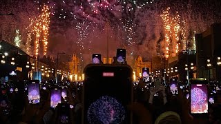 barcelona New year celebrations🎊🥂 [upl. by Gorman]