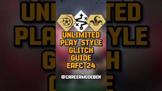 How to get unlimited play styles in EAFC 24 Career Mode broken glitch [upl. by Darra]