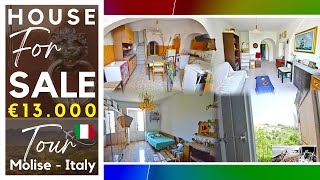 Cheap house in good condition for sale in Molise Italy €13K  One bedroom and two bathrooms [upl. by Egas371]