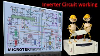 Microtek Inverter Circuit working theory and trouble shoot [upl. by Bilow]