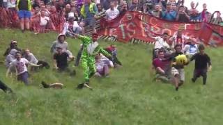 Cheese Rolling at Coopers Hill Gloucestershire  2016 [upl. by Maddox298]