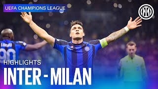 INTER 10 MILAN  HIGHLIGHTS  UEFA CHAMPIONS LEAGUE 2223 ⚽⚫🔵🇮🇹 [upl. by Salokkin]