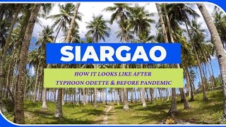 SIARGAO  HOW IT LOOKS LIKE AFTER TYPHOON ODETTE AND BEFORE PANDEMIC  Siargao Odette Pandemic [upl. by Hakceber754]