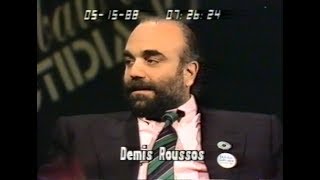 Demis Roussos Quand je taime and interview in Italian 15051988 [upl. by Mayer]