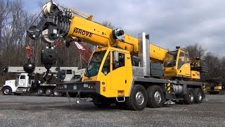 Grove TMS 9000E Truck Crane Ease of Set Up and Features video [upl. by Shewchuk]