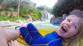 Water Park Fun for Kids with Spelling  Water Slides Rafts Pools  Educational Video for Children [upl. by Rehpotsrik]