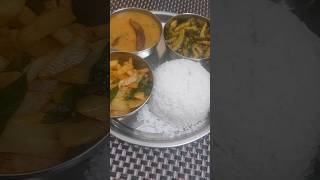 Healthy vegetable fish 🐟 thali lunch Vegetable thali special very heathy simple cooking [upl. by Colston282]