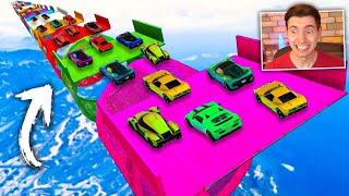 GTA V Online CORRIDA VAI E VOLTA com NOVA RAMPA CORTADA RÁPIDO [upl. by Rriocard]