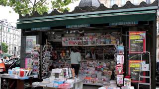 Parisians love affair with their kiosques the iconic newspaper stands of Paris [upl. by Eniamrej230]