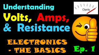 What are Volts Amps and Resistance  Electronics  The Basics  Episode 1 [upl. by Leind]