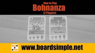 How to Play  Bohnanza for 2 Players [upl. by Borman]