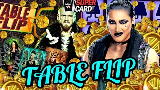 CAN I GET LUCKY AND PULL A HALLOWEEN EVENT CARD ON THE NEW TABLE FLIP GAME MODE  WWE SuperCard [upl. by Mcconnell574]